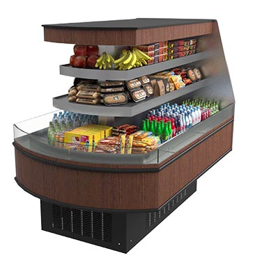 HVI-3-304S-EC SFC Multi-Deck, Self-Service Island Display for